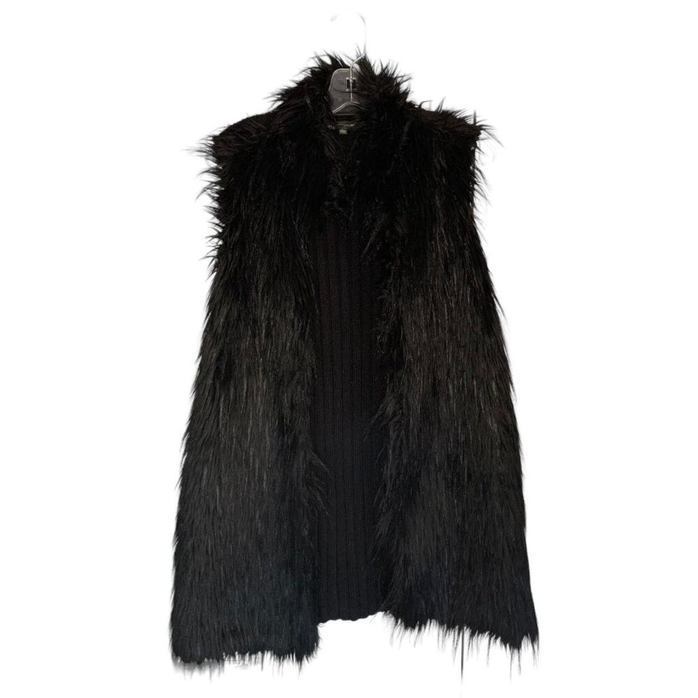 Adrianna Papell Knit Faux Fur Vest